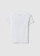 Girls' White Pure Cotton Slim Fit T-shirt with Print_4