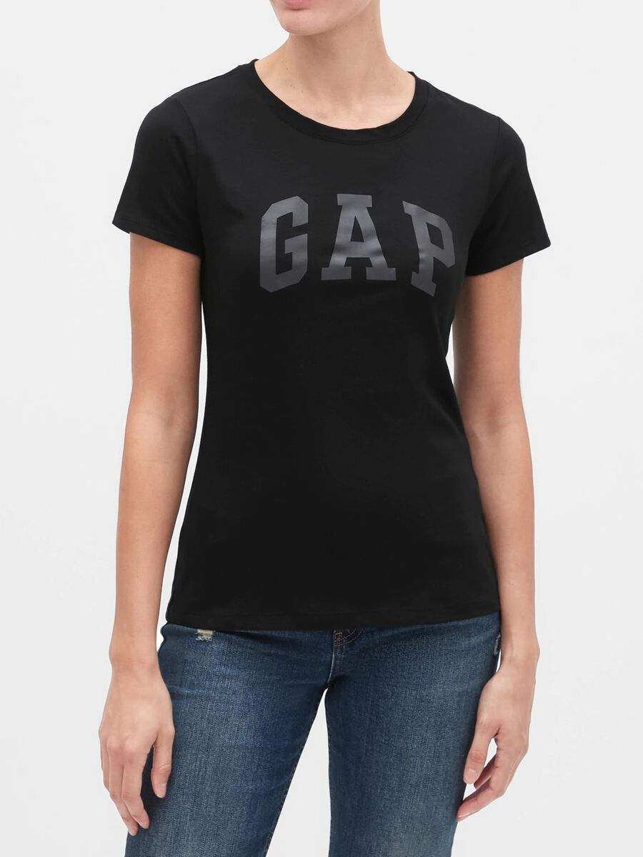 Cotton T-shirt with logo print_1
