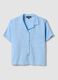 Light blue linen and viscose blend shirt, regular fit_4