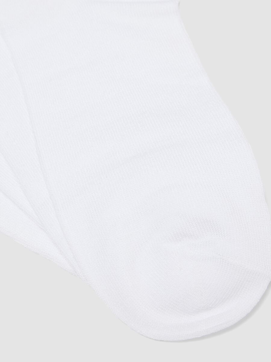 3-pack of white ankle sports socks in stretch organic cotton_1