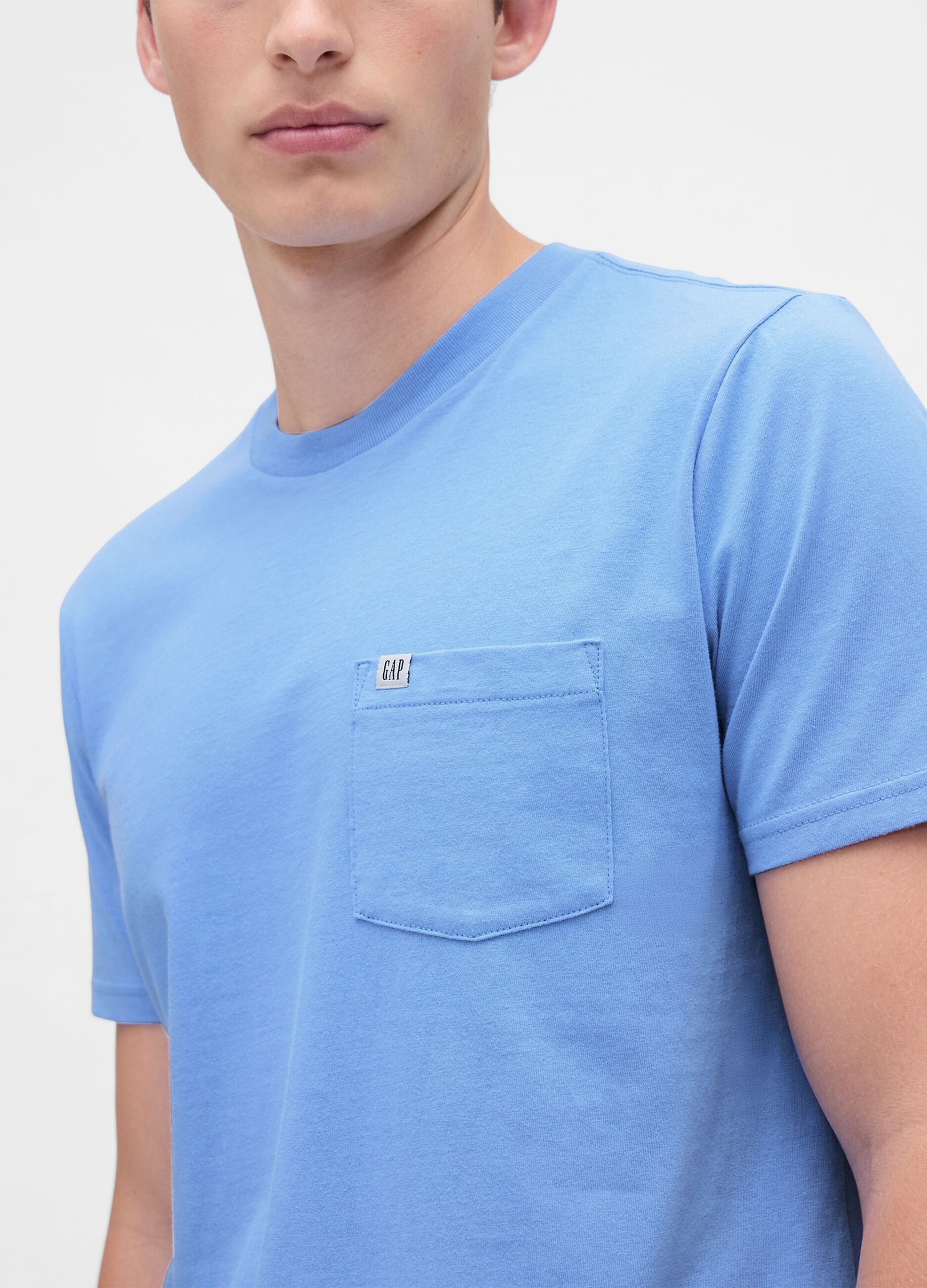 Blue Cotton T-shirt