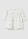 Broderie anglaise dress with embroidered flowers_0