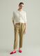 Cotton cardigan with cable-knit weave_0
