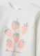Girls' Regular Fit Multicolour Pure Cotton Pyjamas with Strawberries_2