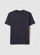 Black viscose blend pyjama T-shirt regular fit_4
