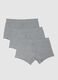 Tripack stretch cotton grey regular fit boxers_4