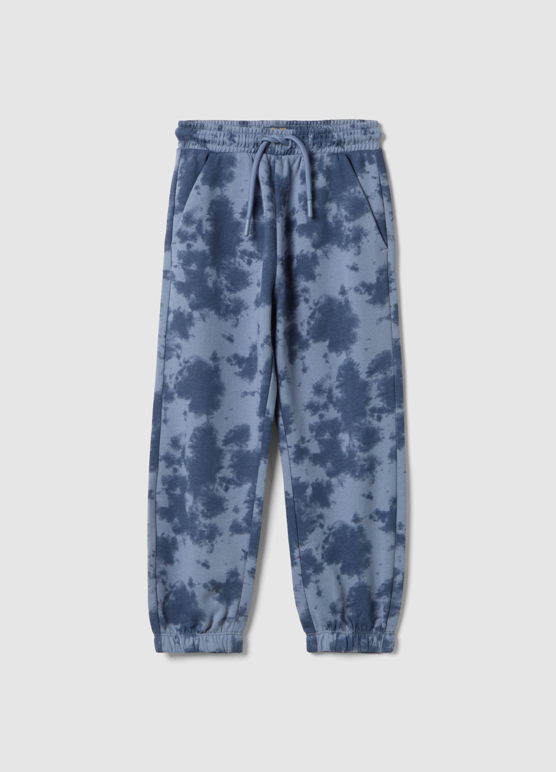 Multicolour TieDye Pure Cotton Regular Fit Children's Trousers
