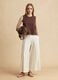 Brown cotton-blend tank top_1