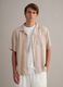 Beige pure-viscose shirt with bowling collar_2
