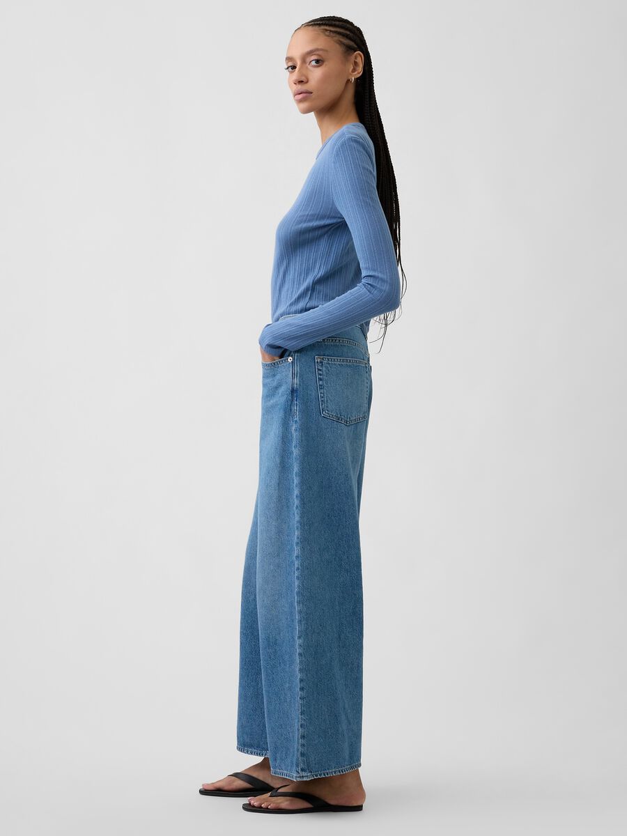 Pure cotton wide-leg jeans_3
