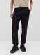 Black cargo joggers with drawstring_1