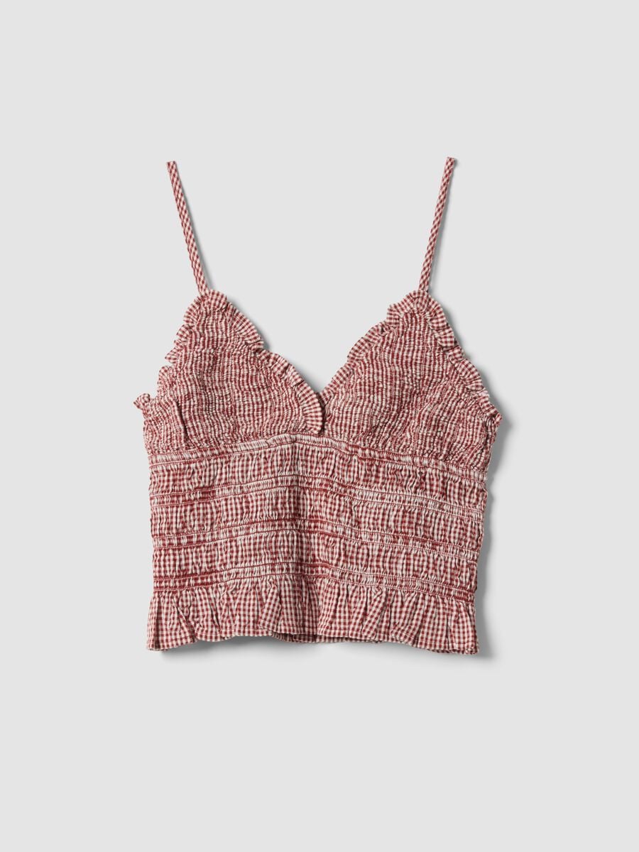 Tank top in puro cotone a righe multicolor slim fit_4