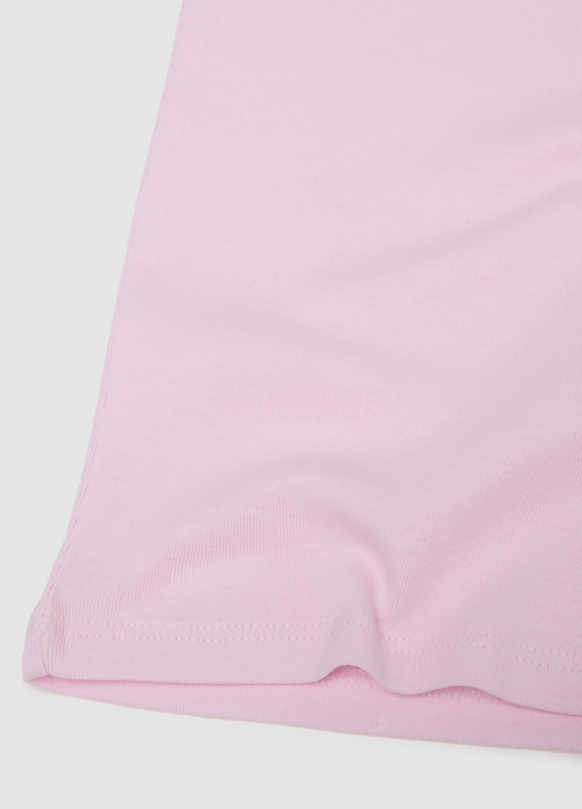 Multipack colourful pure cotton vests for girls, regular fit