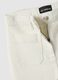White stretch cotton regular fit trousers_5