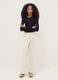Girls' White Relaxed Leg Pure Cotton Trousers_0