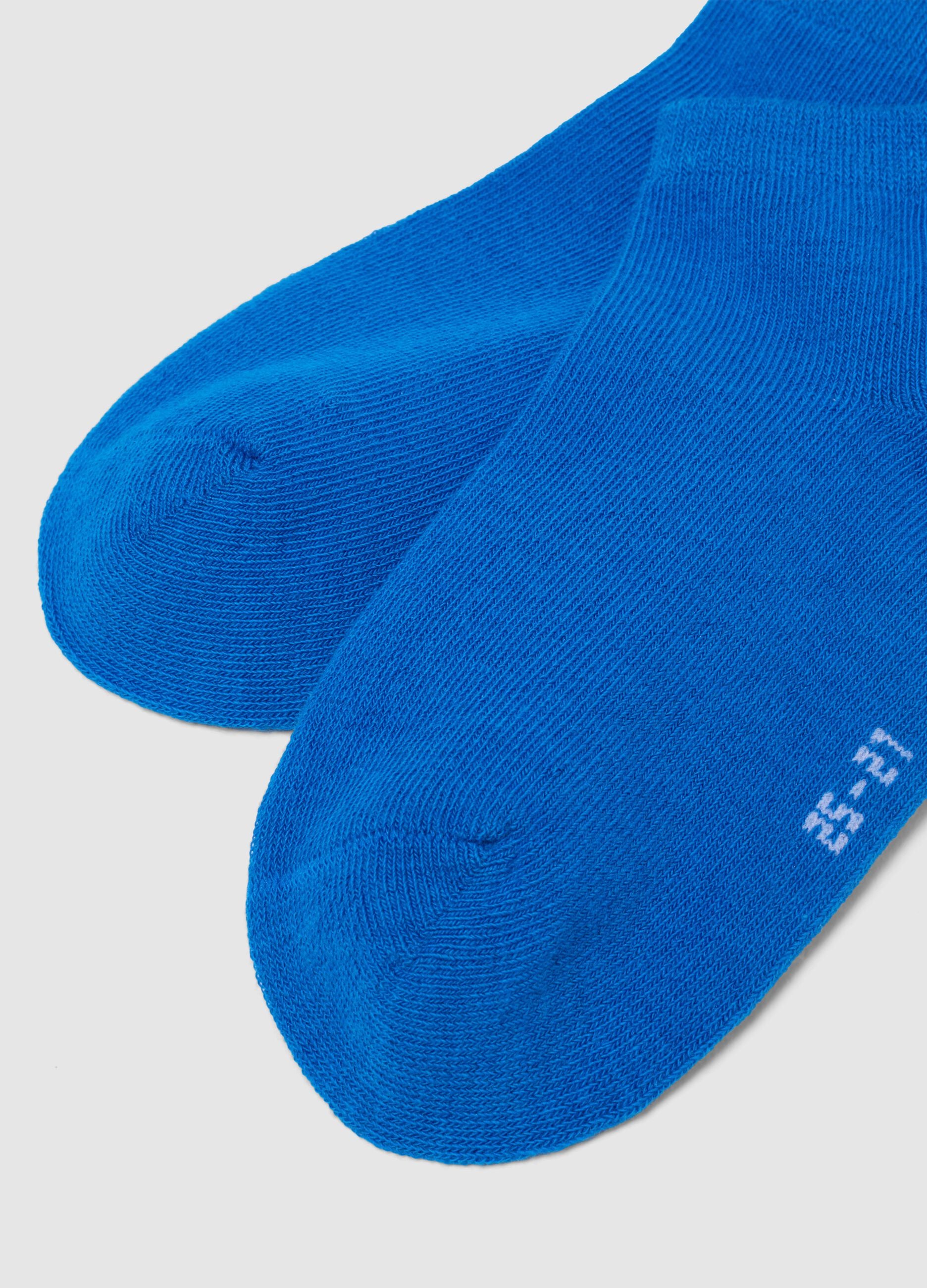 Multicoloured organic cotton blend multipack socks for kids