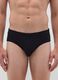 Set of black cotton regular fit tripack briefs_1