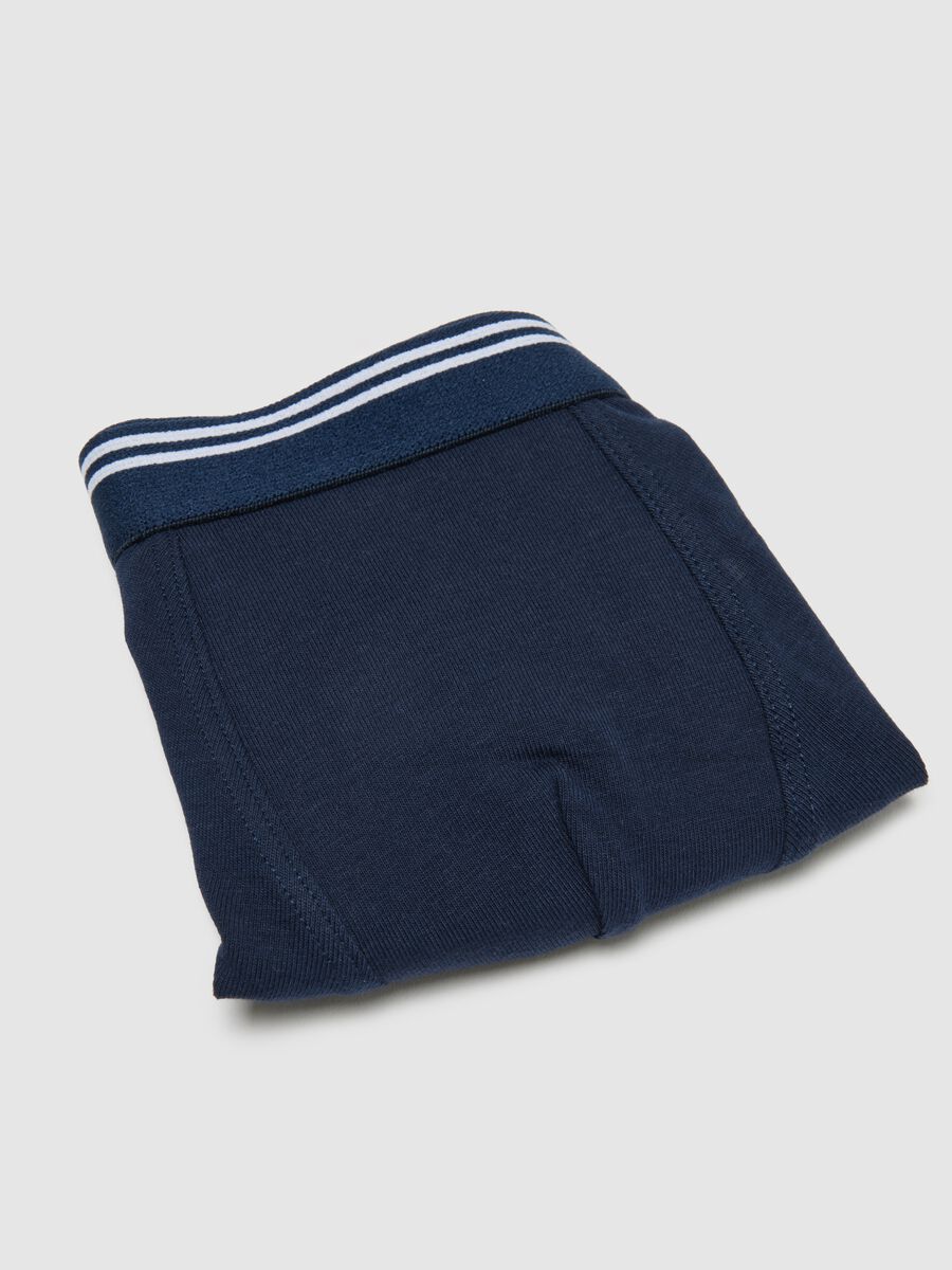 Boys' blue stretch cotton regular fit boxers_3