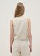 Beige linen-blend slim-fit waistcoat with buttons_2