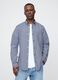 Navy Blue Check Shirt_0