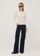 White long-sleeved stretch viscose T-shirt_1