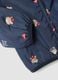 Blue baby hoodie jacket with zip and teddy bear print_2