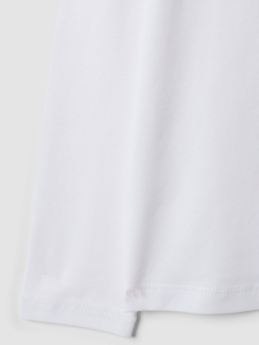 White long-sleeve stretch cotton T-shirt_3