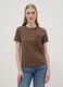 Brown pure cotton regular-fit T-shirt with embroidered chest pocket_3