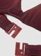 Brown stretch bikini top with ombr&eacute; effect_5