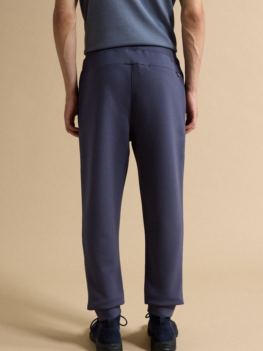 Blue regular-fit joggers in Easy Dry stretch fabric_2