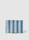 Multicoloured striped wallet with embroidered lettering_1