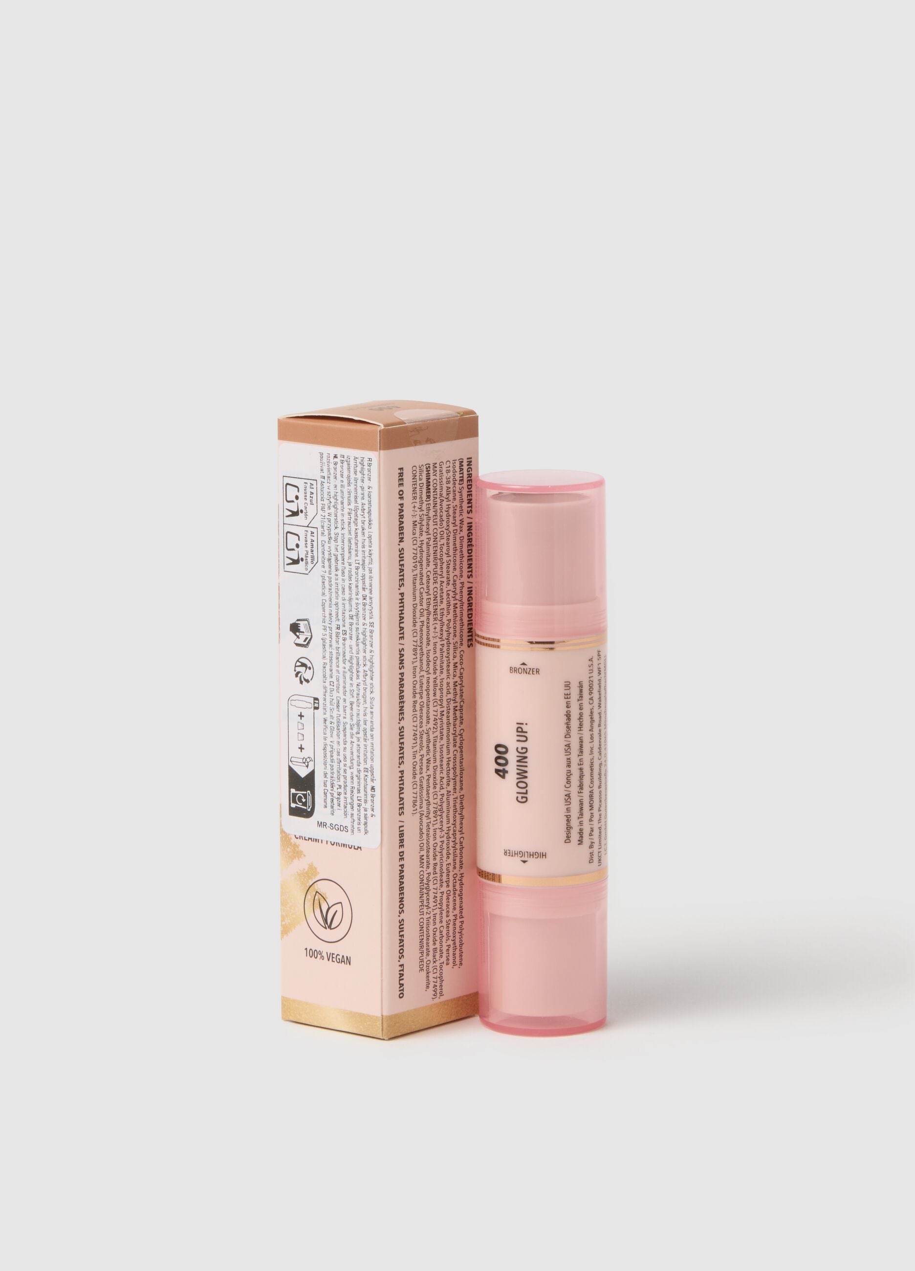 MOIRA SCULPT & GLOW DUO STICK 400 GLOWING UP! - Korean make-up
