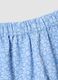 Blue stretch-fabric set with top and shorts for girls_2
