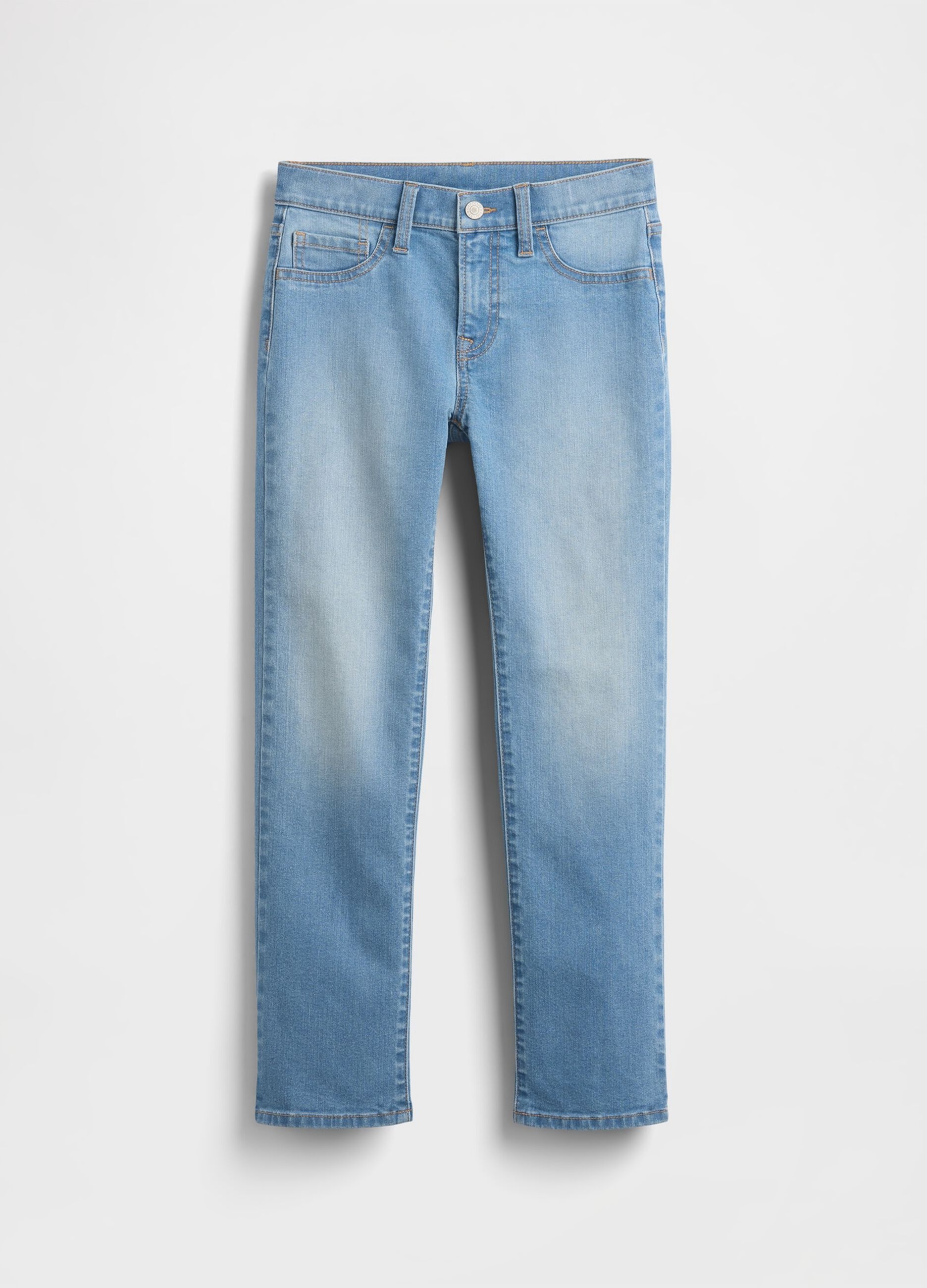 Children's regular fit blue denim stretch cotton trousers