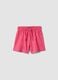 Girls&rsquo; pink pure cotton regular-fit shorts_0