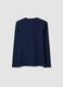 Blue organic cotton graphic print T-shirt for boys_1