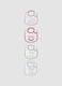 Pack of four multicolour organic cotton-blend baby bibs_0