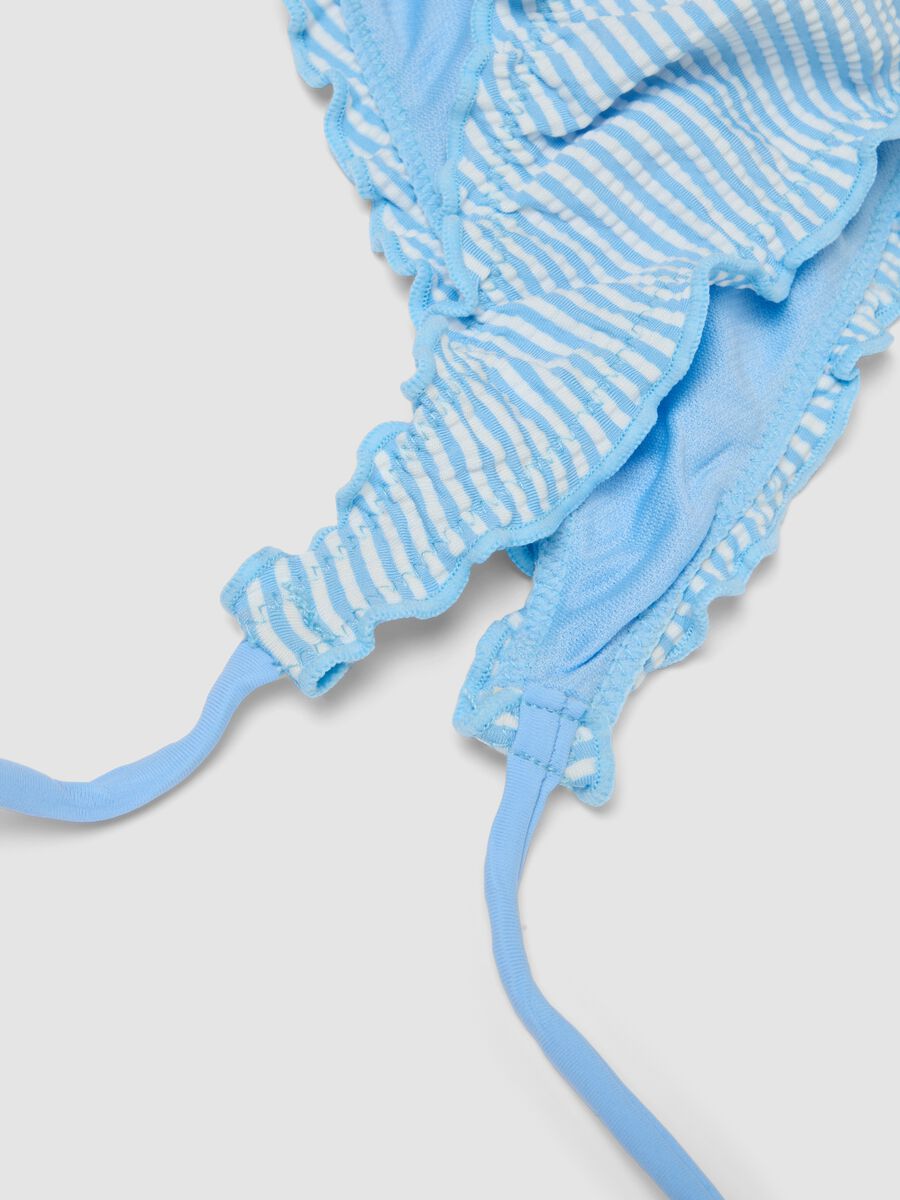 Bikini azzurro a triangolo in tessuto elasticizzato_3