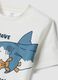 Boys&rsquo; multicolour pure cotton short pyjamas with sharks_2
