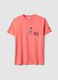 Black pure cotton regular fit t-shirt with print_4
