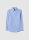 Multicolour striped, regular fit, easy iron cotton blend shirt_4