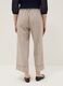 Beige stretch trousers with turn-up hem_2