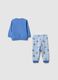 Multicolour pure cotton regular fit baby pyjama with prints_1