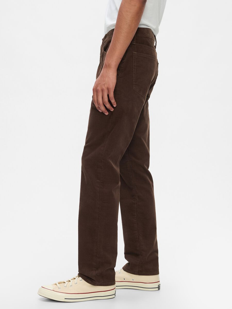Straight-fit trousers in stretch corduroy_3
