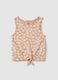 Girls' multicolour cotton top regular fit_0