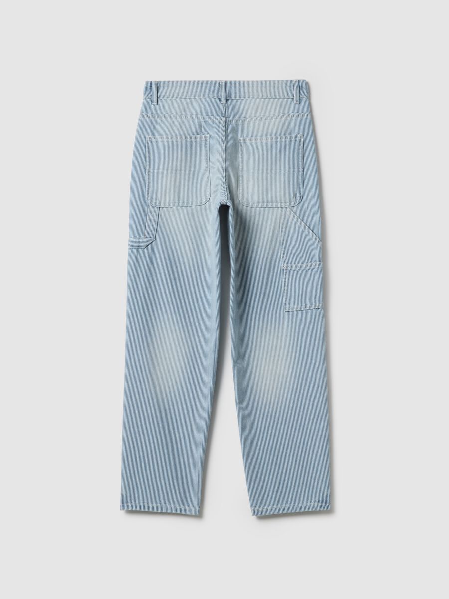 Boy's Blue Pure Cotton Relaxed Fit Jeans_4