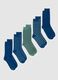 Multipack of short cotton socks in multicolour with stripes and polka dots_0