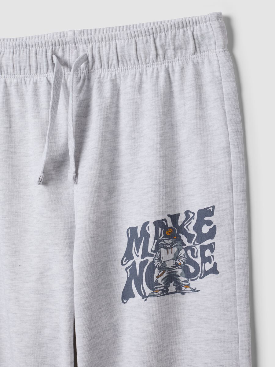 Grey pure cotton jogger trousers_2