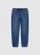 Denim joggers with drawstring_3