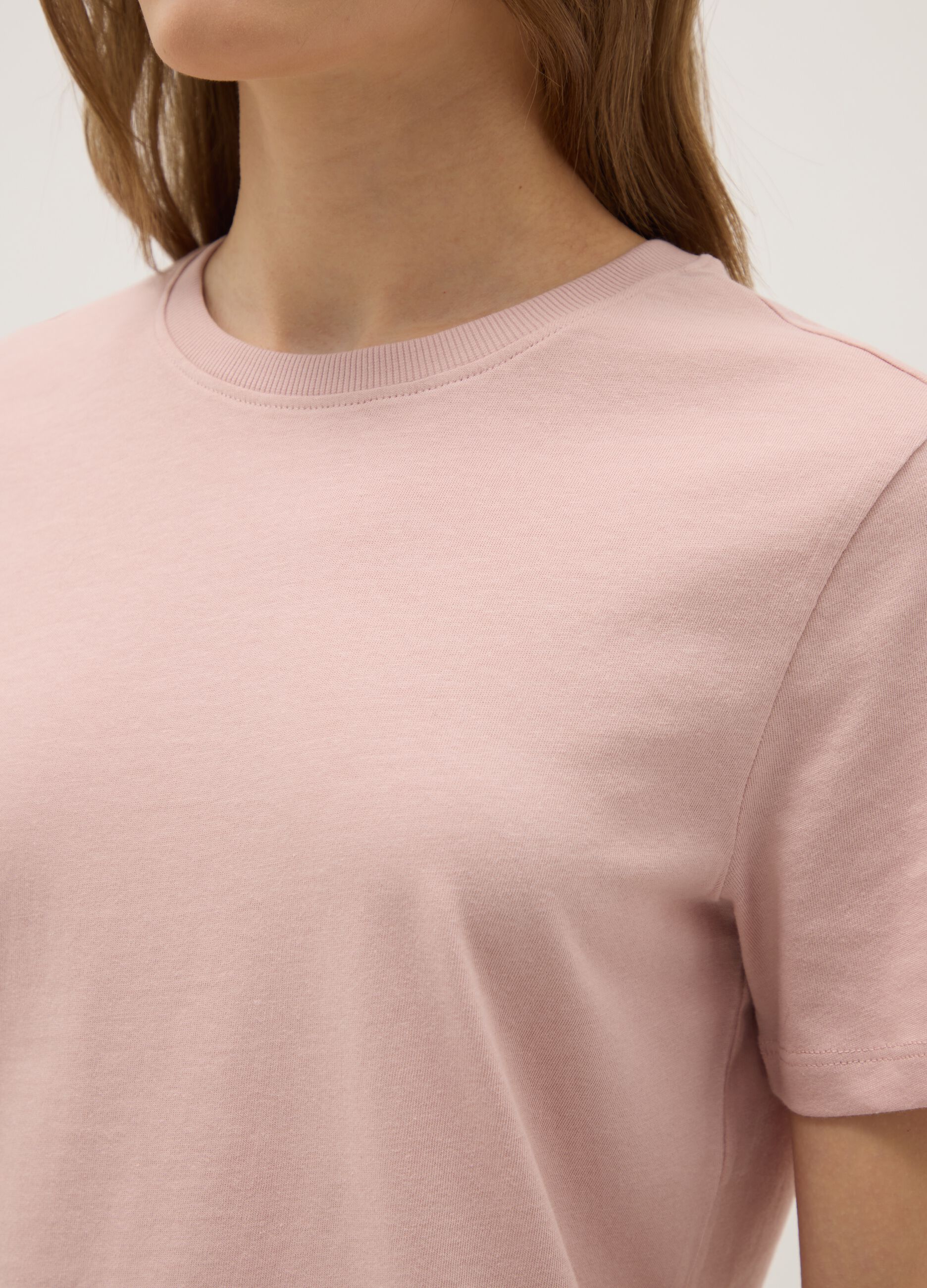 Pink Pure Cotton Regular Fit T-shirt